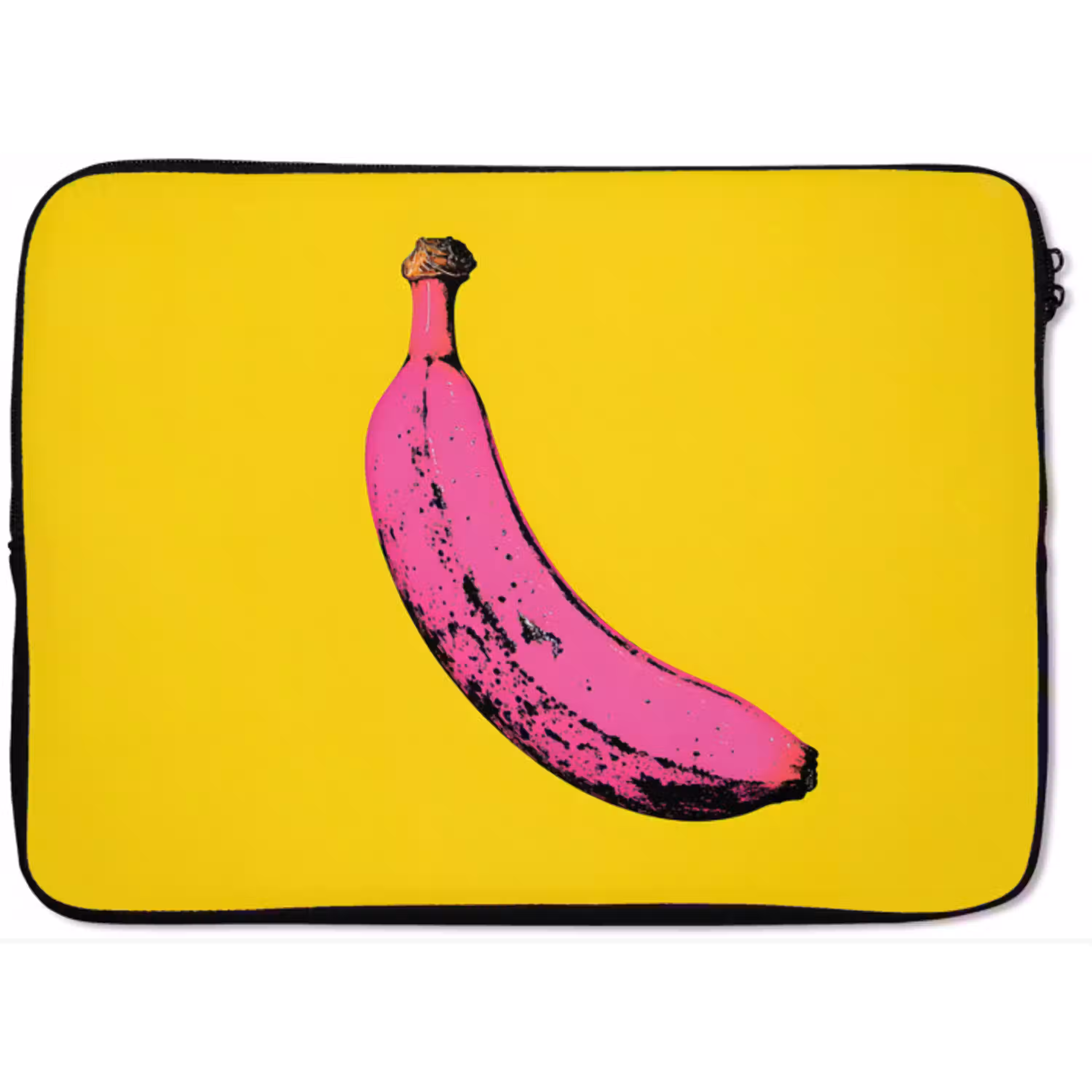 Banaan - Grafisch - Geel laptophoes neopreen klein -zkaufland3dotto