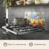 Bloemen - Natuur - Botanisch - Kunst keuken achterwand spatscherm klein -usp_NL
