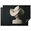 Vrouw - Golvende - Hoed Inductie beschermer vinyl 3mm klein -3d