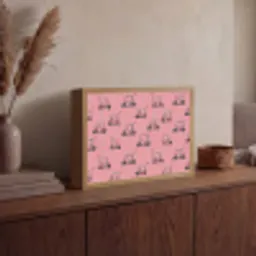 Golfkar - Retro - Roze Light Box met batterij (Wandlamp) middel 907 -sfeer2