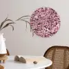 Bloemen - Rozen - Natuur - Roze - Botanisch Wandcirkel kunststof plaat 5mm dik klein -sfeer4