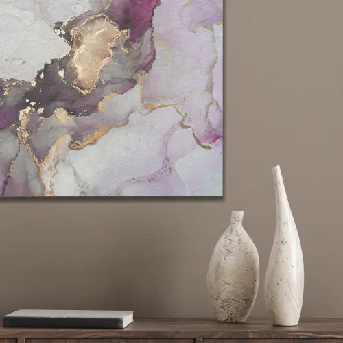 Marmer - Abstract - Goud - Paars PET vilt klein -sfeer6_closeup