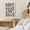 Love - Hart - Beige PET vilt klein -sfeer3