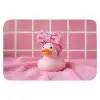 Badeend -Strik - Roze WCmat klein -3d