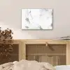 Marmer - Grijs - Wit - Abstract - Marmerlook aluminium wit klein -sfeer3
