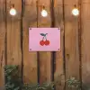 Kersen - Roze - Illustratie tuinposter los doek klein -sfeer1