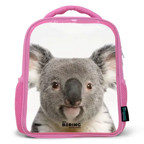 Schattige Koala Beer Kinderrugzak - Roze middel -3d