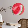Watermeloen - Rood - Zomers Wandcirkel behangsticker klein -sfeer3