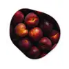 Fruit - Close up - Nectarines Wandcirkel Organisch Aluminium middel -3d