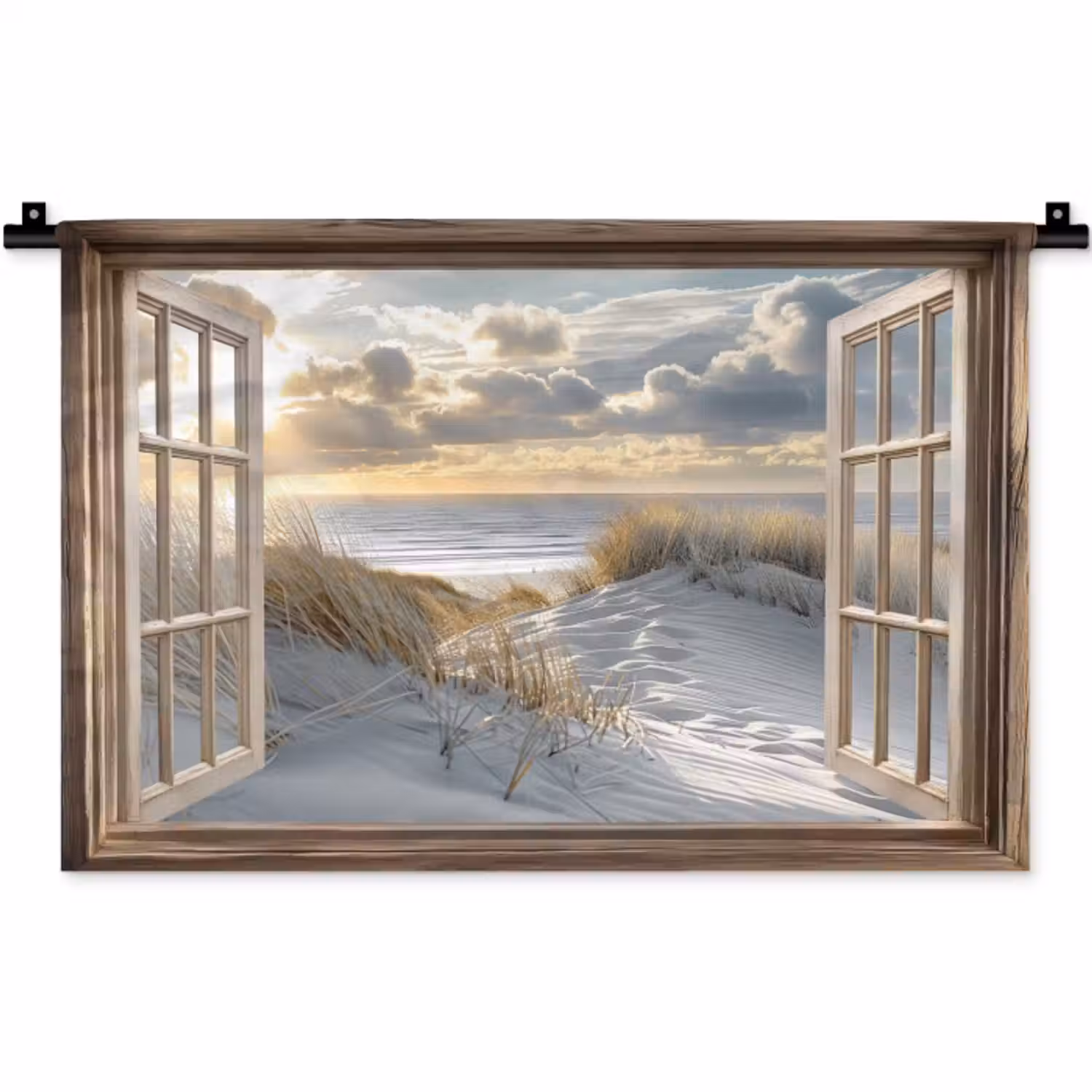 Wandkleed - Doorkijk - Strand - Duinen - Zee - Natuur