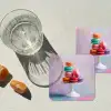 Macarons - Schaal - Pastel - Kleurrijk onderzetter kurk middel -sfeer4
