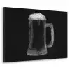 Bierpul - Schuim - Krijttekening Textielframe zwart klein -3d