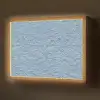 Golven - Ritmisch - Blauw Light Box met batterij (Wandlamp) middel 907 -z3d_website