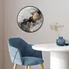 Zwart - Marmer - Luxe - Goud Fotolijst rond zonder passe partout klein -sfeer2