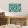 Dierenprint - Panter - Bladeren - Tropisch - Jungle aluminium wit klein -sfeer3