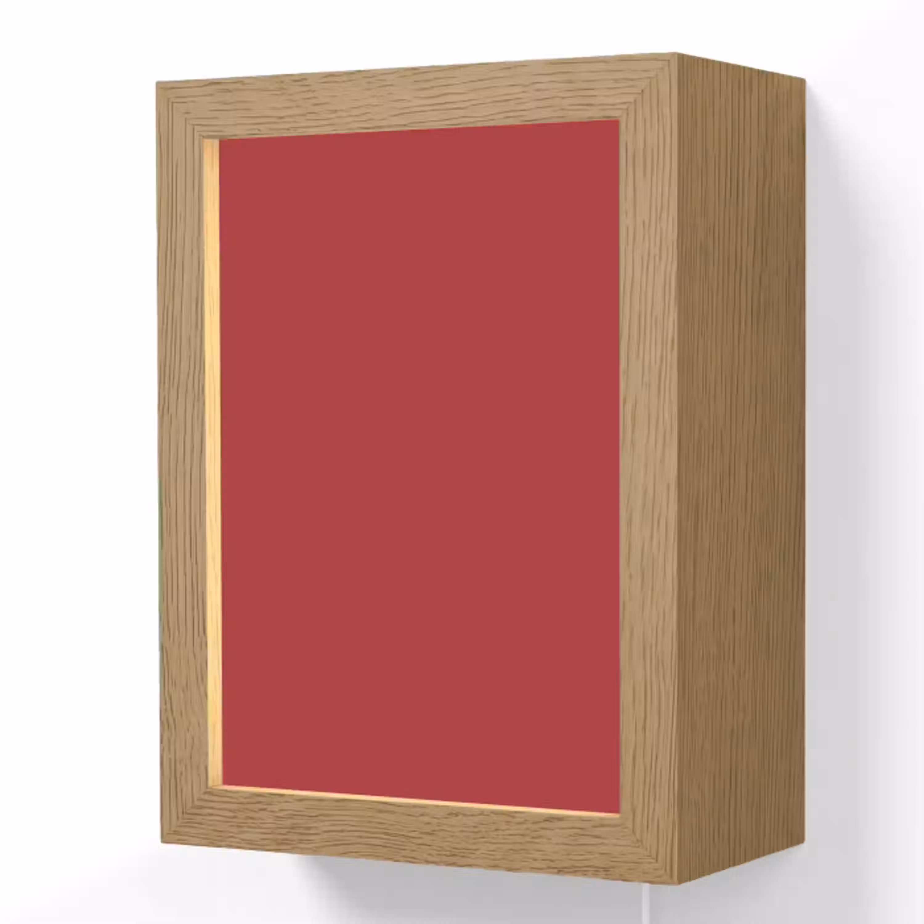 Burgundy - Wine - Rood Light Box met kabel (Wandlamp) klein 929 -3d