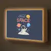 Astronaut - Ruimte - Planeten Light Box met batterij (Wandlamp kind) middel -z3d_website