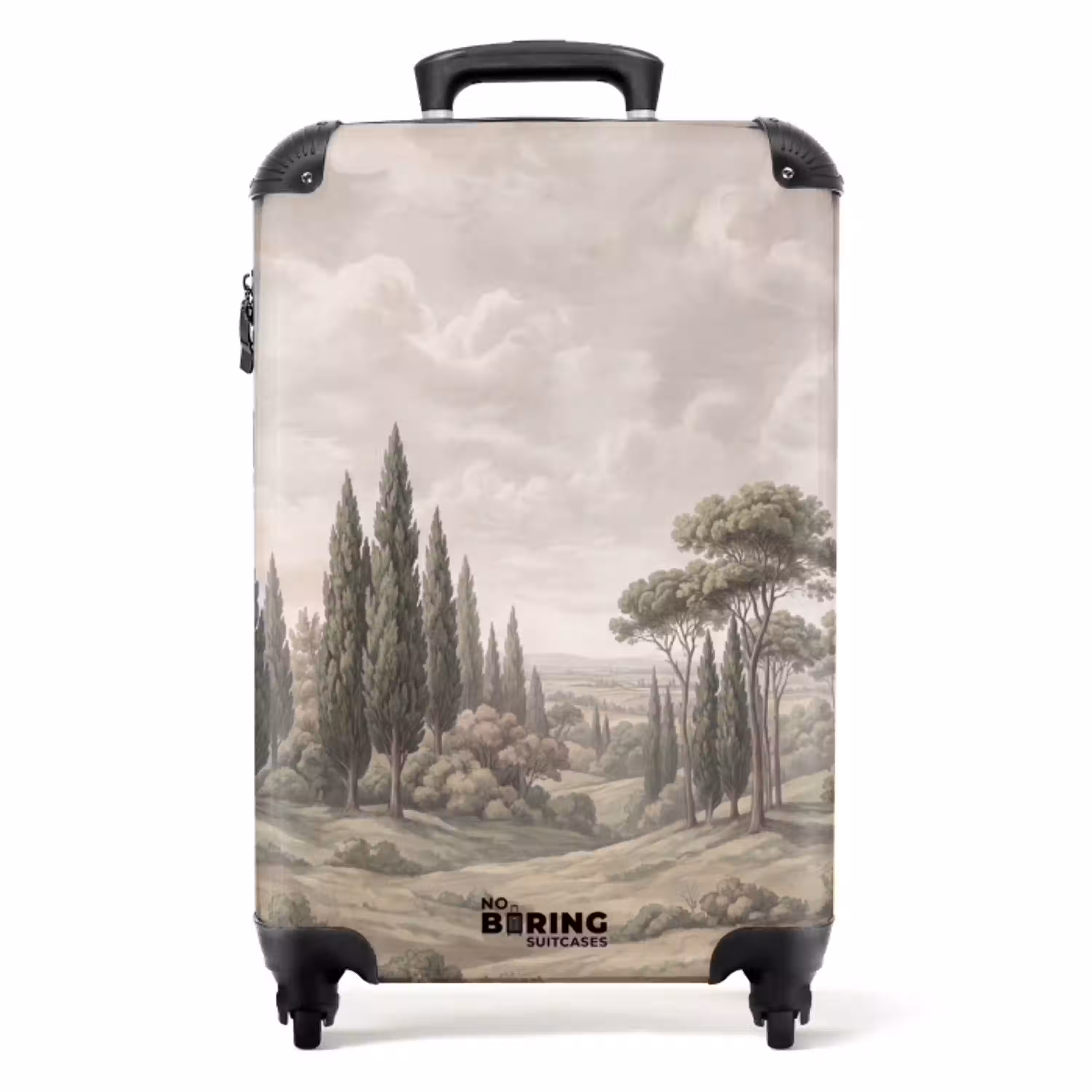 Vallei - Bos - Natuur - Groen NBS - Handbagage koffer - Volwassenen Unisex middel -productfoto_recht