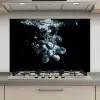 Blauwe bessen - Fruit - bes - Stilleven - Water - Zwart keuken achterwand spatscherm klein -3d_website