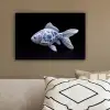 Porselein - Goudvis - Delfts - Blauw canvas 2cm klein -sfeer3