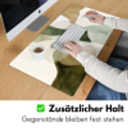 Japandi - Abstract - Groen Muismat XXL klein -ysfeer3_duits