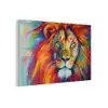 Leeuw - Dieren - Olieverf - Regenboog plexiglas 5mm klein -z3d