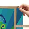 Pauw - Cirkels - Blauw Light Box met batterij (Wandlamp) middel -USP_websiteprintNL