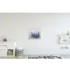 Kever - Delfts  - Blauw - Goud textielposter latten blank klein -kinderkamer