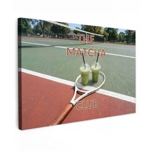 Matcha Club - Tennis - Matcha canvas 2cm klein -z3d