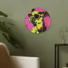 Hond - Zonnebril - Roze - Art Akoestische PET Vilt - Rond klein -sfeer2