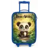 Panda - Bamboebos - Groen Kinderkoffer - Blauw klein -zz3dotto