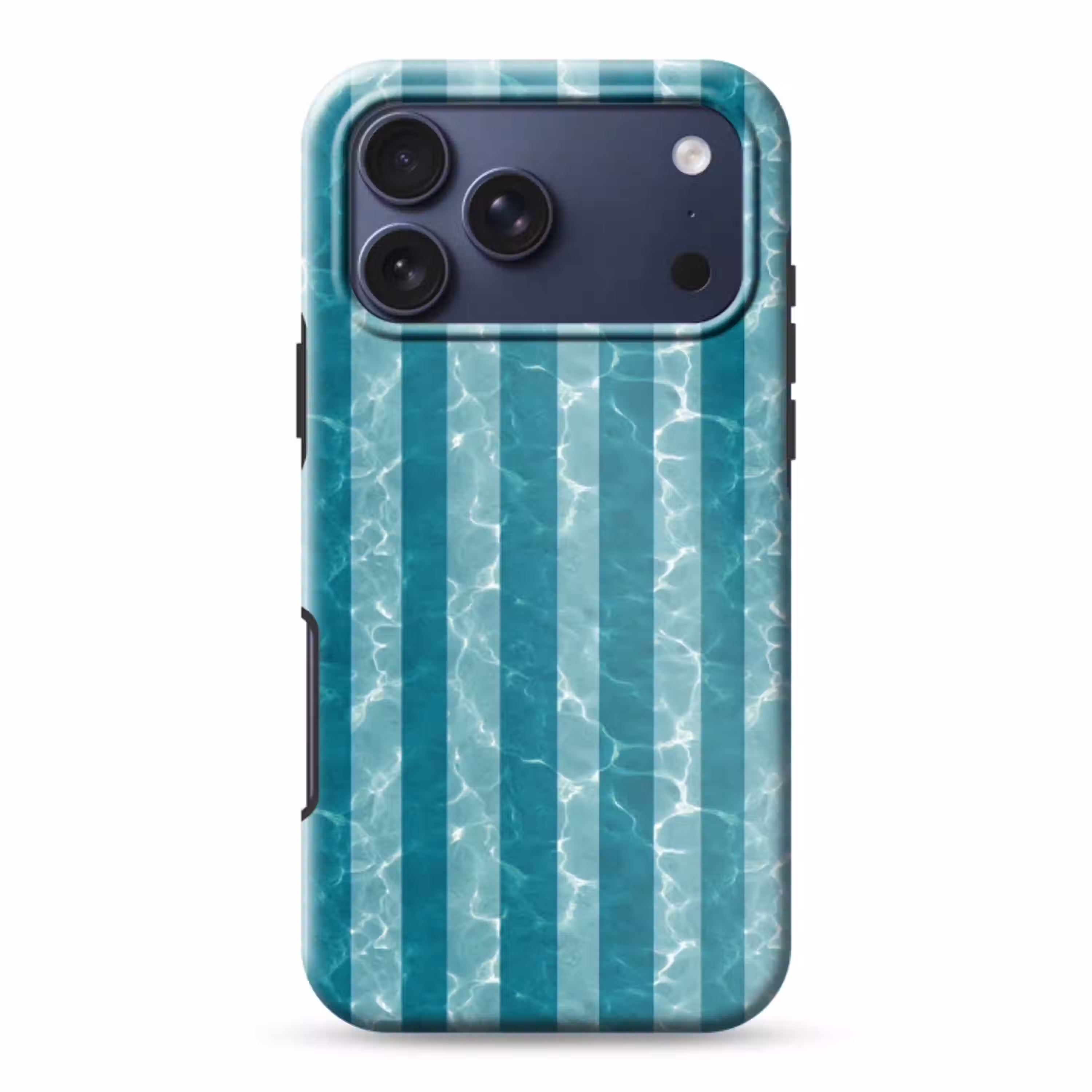 Zwembad - Strepen - Groen Toughcase MagSafe Apple iPhone 17 Pro Max klein 1019 -3d