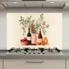 Wijnflessen - Takken - Sinaasappels keuken achterwand spatscherm klein -3d_website