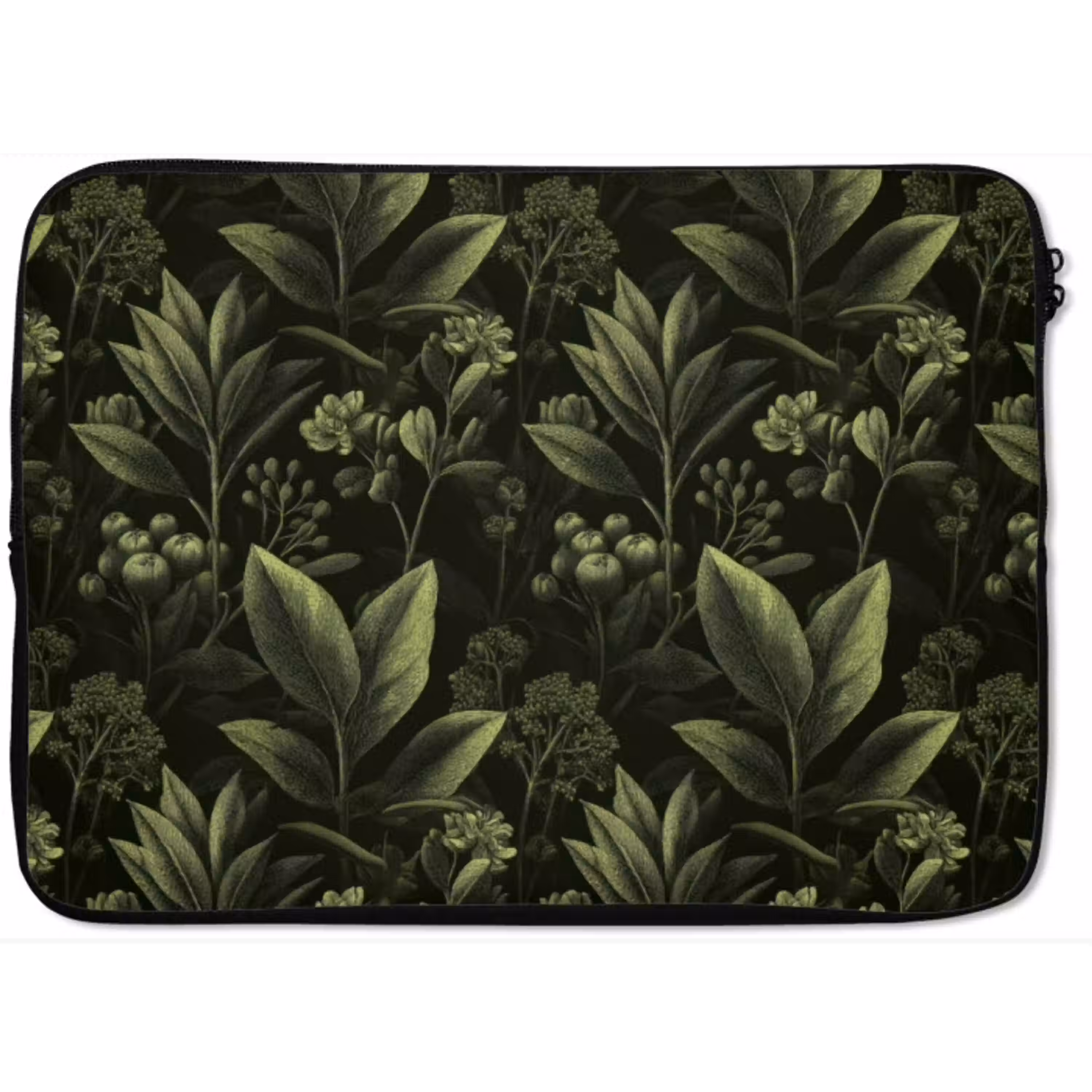Klassiek - Donker - Botanisch - Planten laptophoes neopreen klein 279 -zkaufland3dotto