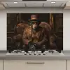 Chimpansee - Stoel - Pak - Bruin keuken achterwand spatscherm klein -3d_website