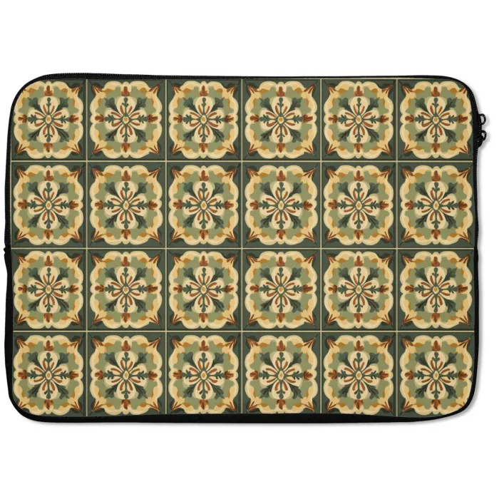 Ornament - Patroon - Groen laptophoes neopreen klein 279 -zkaufland3dotto