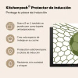 Voetbal - Goal - Sport - Groen Inductie beschermer vinyl 3mm middel -zzzzzzusp-haakje_ES
