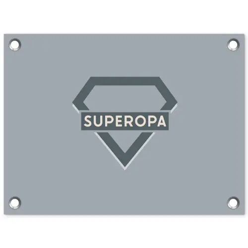 Vaderdag - Kado man - Opa - Superopa - Quote - Spreuken tuinposter los doek klein -3d