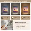Paardenbloem - Bloemen - Zonsondergang - Horizon - Nacht Light Box met kabel (Tafellamp) klein -USP_lichtkleurNL