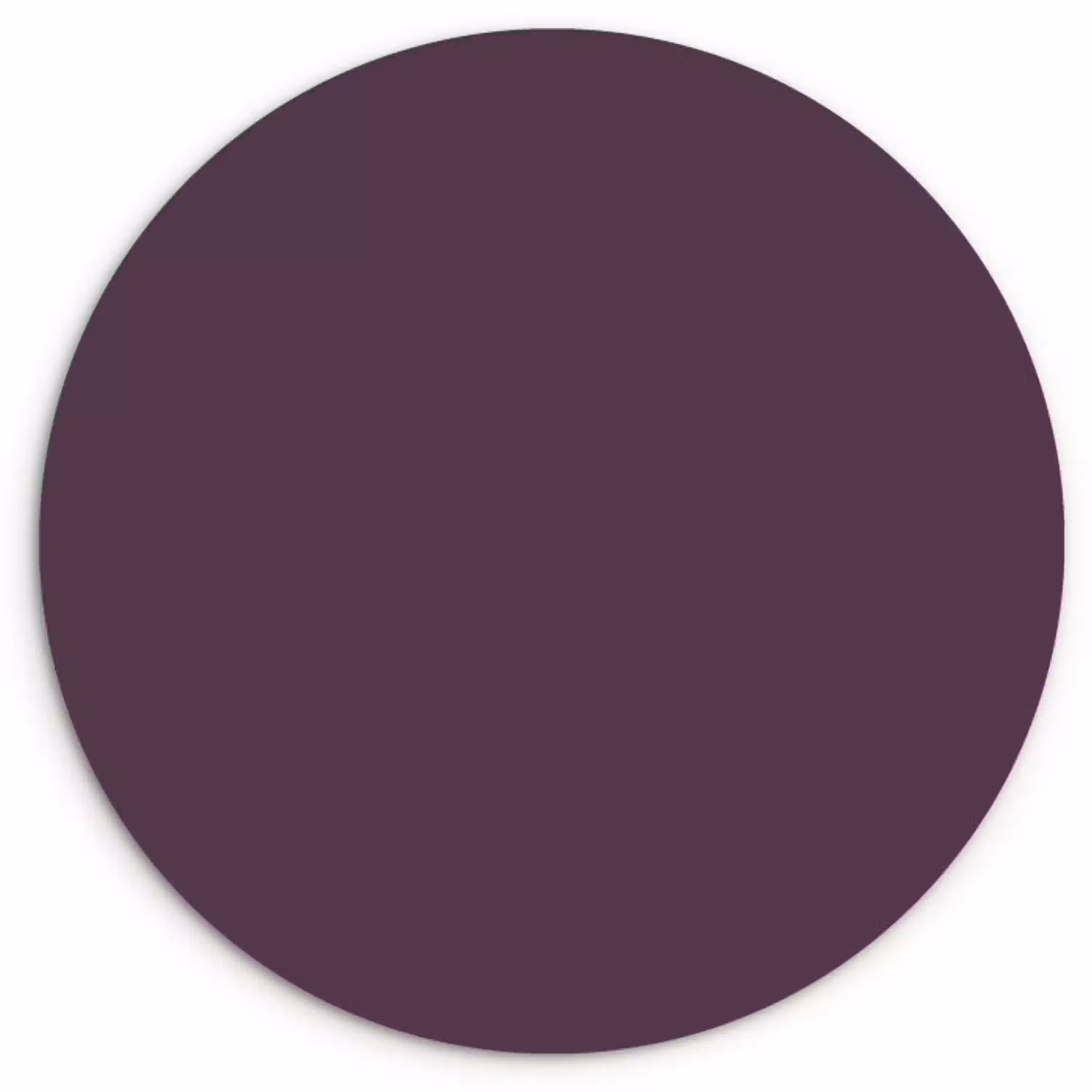 Midnight - Plum - Paars Wandcirkel kunststof plaat 5mm dik klein 188 -3d