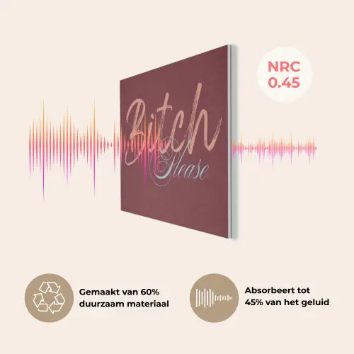 Bitch please - Rood - Blauw PET vilt klein -USP_NL