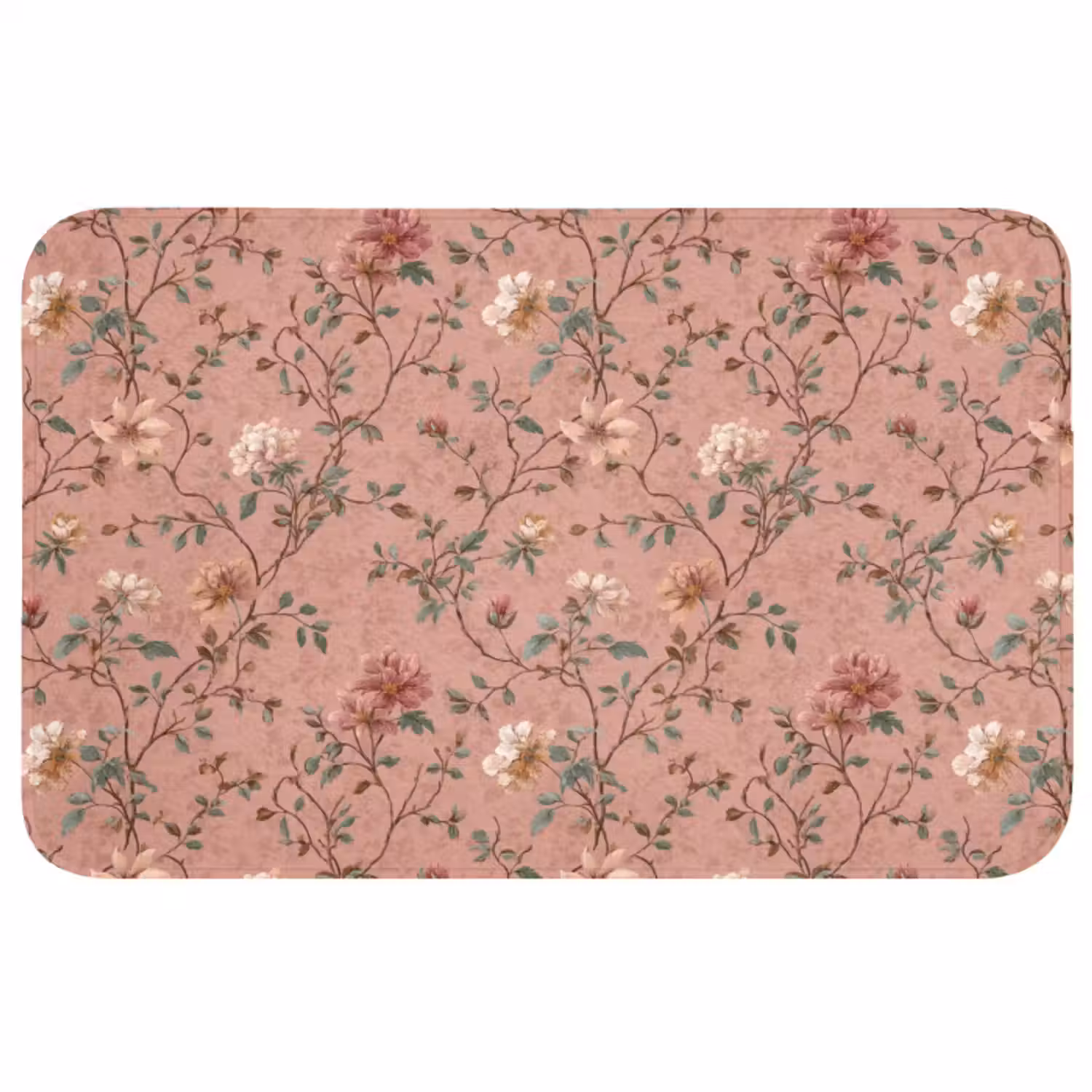 Wc Mat - Botanisch - Bloemen - Roze