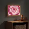 Hartvorm - Roze - Tie dye Light Box met batterij (Wandlamp kind) middel -sfeer5_kind