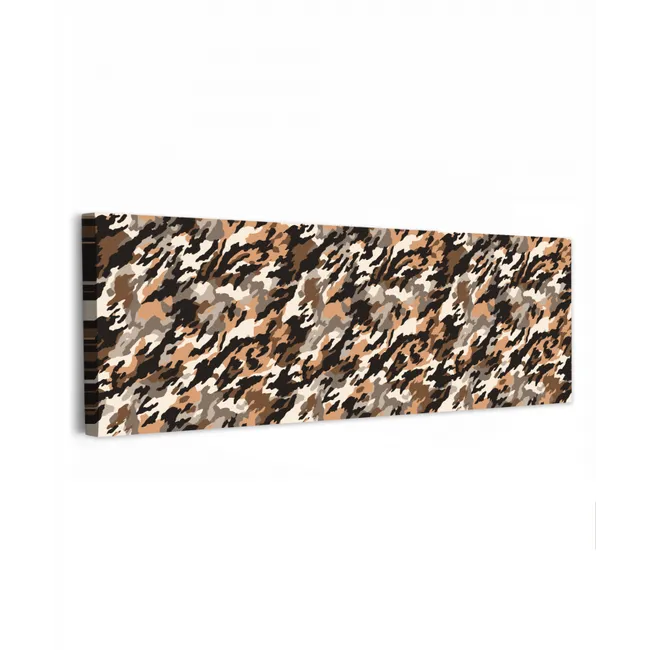 Camouflage - Patroon - Beige - Bruin canvas 2cm klein 828 -z3d