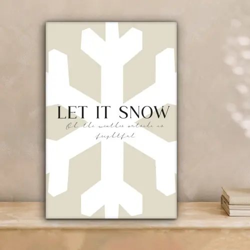 Sneeuw - Japandi - Winter - Decoratie canvas 2cm klein -sfeer1