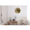Vaas - Olijftakken - Bladeren - Beige Wandcirkel aluminium klein -woonkamer