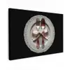 Rose - Strik - Bestek Tuinposter op houten frame 2 cm dik klein -3d