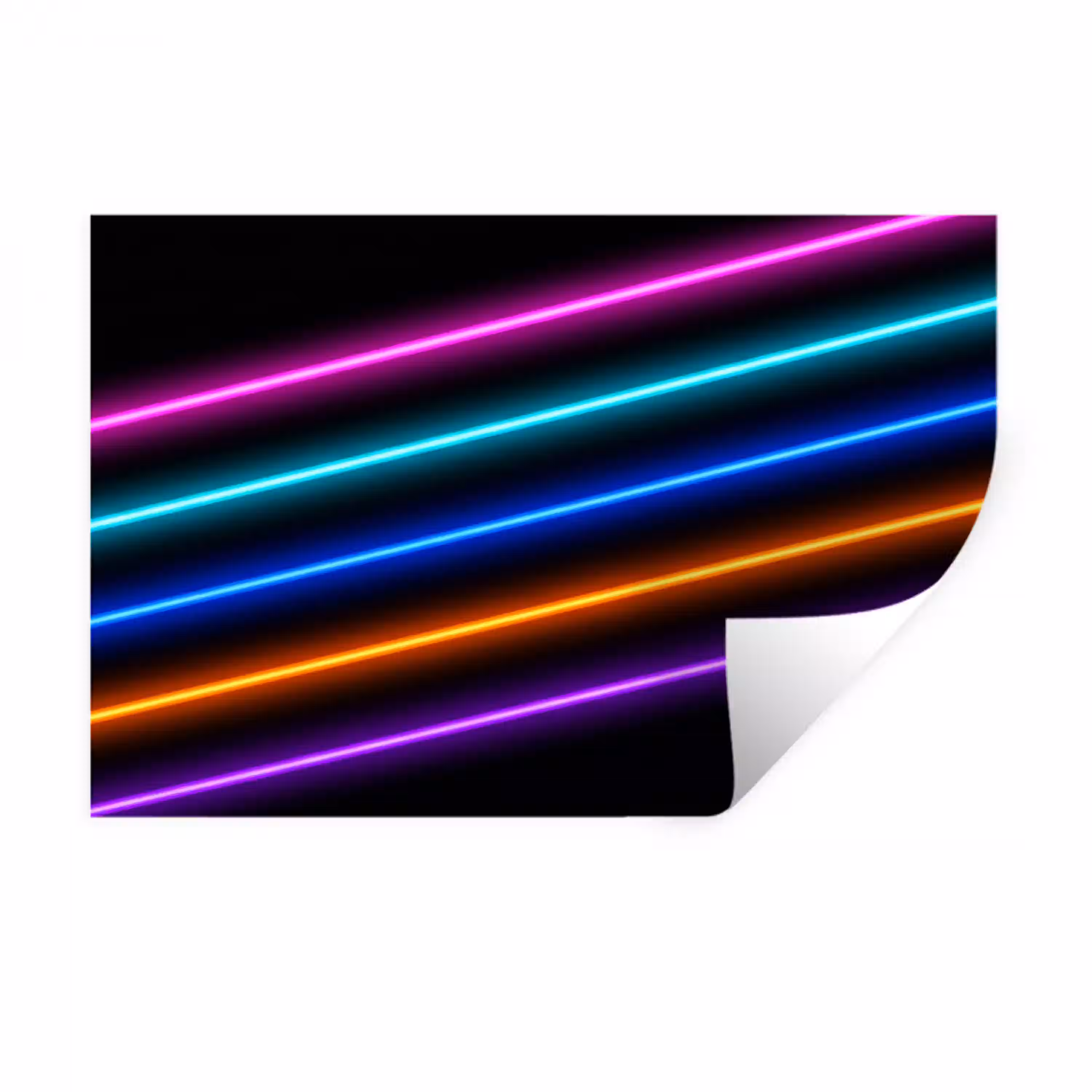 Esthetiek - Retro - Neon Muursticker klein -3d