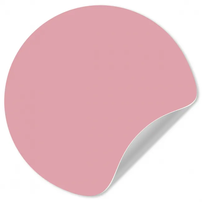 Roze - Kleuren - Interieur - Effen - Kleur Wandcirkel behangsticker klein 186 -3d