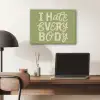 I hate everybody - Groen - Retro PET vilt klein -sfeer5